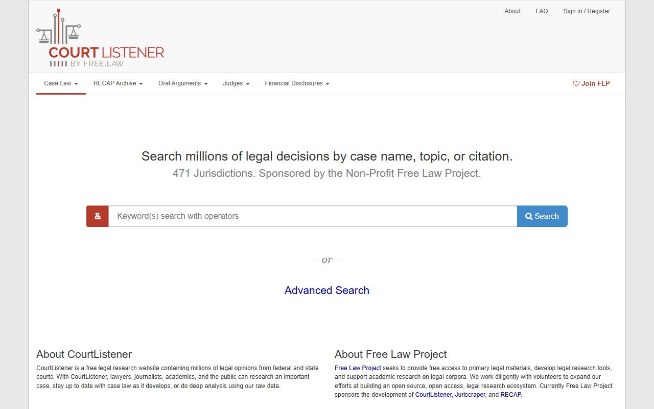 Harford County court dockets CourtListener legal docket resource